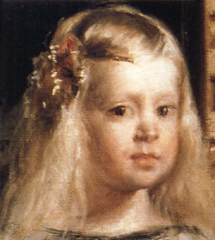 Diego Velazquez Las Meninas.Ausschnitt:Kopf der Infantin France oil painting art